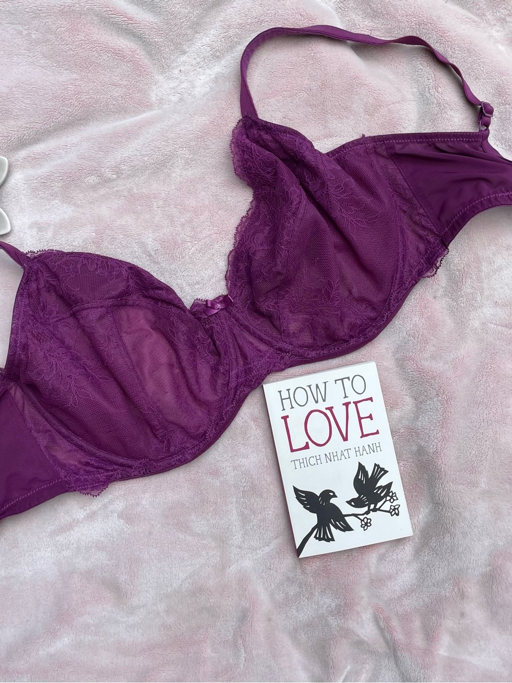 Panache Ana Plunge  Lace Underwire Bra in Deep Purple